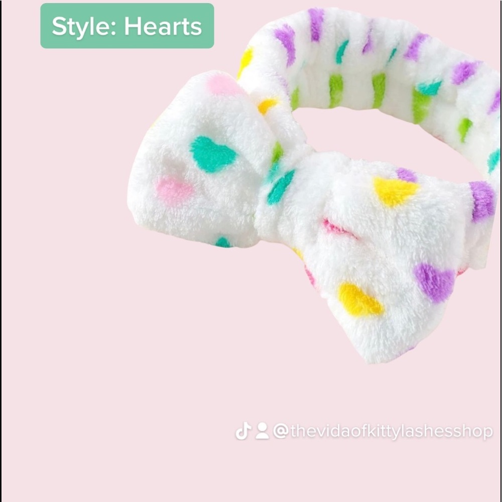 Hearts Makeup Skincare Headband